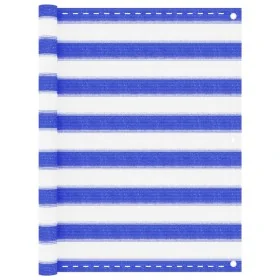 Toldo para balcón HDPE amarillo y blanco 90x600 cm by , Umbrellas - Ref: Foro24-310891, Price: 20,17 €, Discount: %