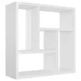 Estantería pared contrachapada blanco brillante 45,1x16x45,1 cm von , Regale und Regale - Ref: Foro24-802954, Preis: 39,78 €,...