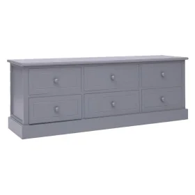 Mueble para TV madera de paulownia gris oscuro 108x30x40 cm by , TV Furniture - Ref: Foro24-338526, Price: 141,01 €, Discount: %