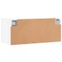 Armario de pared madera de ingeniería blanco 80x36,5x35 cm de , Taquillas y armarios de almacenamiento - Ref: Foro24-830068, ...