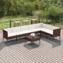 Set muebles de jardín 8 pzas y cojines ratán sintético marrón de , Conjuntos de jardín - Ref: Foro24-3094427, Precio: 688,90 ...