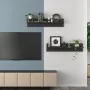 Estante de pared 2 uds madera contrachapada gris 80x11,5x18 cm von , Regale und Regale - Ref: Foro24-807337, Preis: 19,17 €, ...