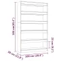 Estantería de libros/divisor de espacios blanco 100x30x166 cm by , Bookcases and shelves - Ref: Foro24-811763, Price: 91,79 €...