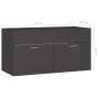 Armario para lavabo madera contrachapada gris 90x38,5x46 cm von , Badezimmermöbel - Ref: Foro24-804667, Preis: 48,81 €, Rabat...