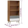 Librería MOLDE madera maciza de pino marrón 85x35x170,5 cm by , Bookcases and shelves - Ref: Foro24-350540, Price: 113,05 €, ...