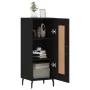 Aparador de madera contrachapada negro 34,5x34x90 cm by , Sideboards - Ref: Foro24-830461, Price: 69,27 €, Discount: %