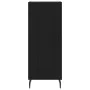 Aparador de madera contrachapada negro 34,5x34x90 cm by , Sideboards - Ref: Foro24-830461, Price: 69,27 €, Discount: %