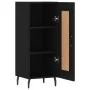 Aparador de madera contrachapada negro 34,5x34x90 cm by , Sideboards - Ref: Foro24-830461, Price: 69,27 €, Discount: %