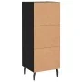 Aparador de madera contrachapada negro 34,5x34x90 cm by , Sideboards - Ref: Foro24-830461, Price: 69,27 €, Discount: %