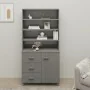 Aparador HAMAR madera de pino maciza gris claro de , Aparadores - Ref: Foro24-3100925, Precio: 210,94 €, Descuento: %