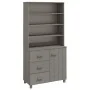 Aparador HAMAR madera de pino maciza gris claro de , Aparadores - Ref: Foro24-3100925, Precio: 210,94 €, Descuento: %