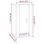 Mueble para TV de pared gris hormigón 40x34,5x80 cm by , TV Furniture - Ref: Foro24-816676, Price: 54,46 €, Discount: %
