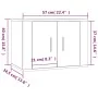 Mueble para TV de pared gris hormigón 57x34,5x40 cm von , TV-Möbel - Ref: Foro24-816620, Preis: 38,77 €, Rabatt: %