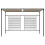 Cenador con techo retráctil gris taupe 3x4x2,3 m 180 g/m² von , Zelte und Pavillons - Ref: Foro24-313624, Preis: 303,56 €, Ra...