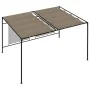 Cenador con techo retráctil gris taupe 3x4x2,3 m 180 g/m² von , Zelte und Pavillons - Ref: Foro24-313624, Preis: 303,56 €, Ra...