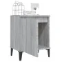 Mesitas de noche con patas de metal gris Sonoma 40x30x50 cm von , Nachttische - Ref: Foro24-813119, Preis: 57,49 €, Rabatt: %