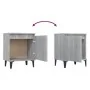 Mesitas de noche con patas de metal gris Sonoma 40x30x50 cm von , Nachttische - Ref: Foro24-813119, Preis: 57,49 €, Rabatt: %