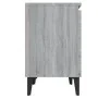 Mesitas de noche con patas de metal gris Sonoma 40x30x50 cm von , Nachttische - Ref: Foro24-813119, Preis: 57,49 €, Rabatt: %