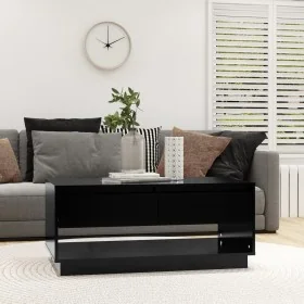 Mesa de centro madera contrachapada negro 102,5x55x44 cm von , Couchtisch - Ref: Foro24-809504, Preis: 96,20 €, Rabatt: %