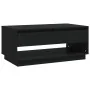 Mesa de centro madera contrachapada negro 102,5x55x44 cm by , Coffee table - Ref: Foro24-809504, Price: 95,60 €, Discount: %