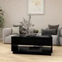 Mesa de centro madera contrachapada negro 102,5x55x44 cm by , Coffee table - Ref: Foro24-809504, Price: 95,60 €, Discount: %