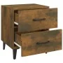 Mesita de noche color roble ahumado 40x35x47,5 cm de , Mesitas de noche - Ref: Foro24-817291, Precio: 33,42 €, Descuento: %