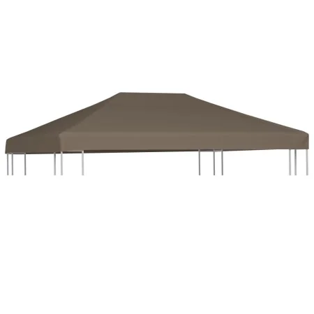 Toldo de cenador gris topo 310 g/m² 3x4 m de , Cubiertas para carpas y cenadores - Ref: Foro24-46623, Precio: 80,33 €, Descue...