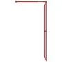 Mampara puerta de ducha vidrio transparente ESG rojo 80x195 cm by , Shower walls and screens - Ref: Foro24-154942, Price: 119...