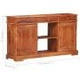 Aparador de madera maciza de acacia 135x35x75 cm de , Aparadores - Ref: Foro24-323543, Precio: 274,95 €, Descuento: %