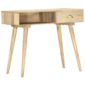 Mesa consola de madera maciza de mango 90x45x75 cm by , Side tables - Ref: Foro24-286180, Price: 164,04 €, Discount: %