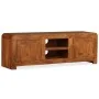 Mueble de TV madera maciza acabado miel 120x30x40 cm de , Muebles TV - Ref: Foro24-244679, Precio: 350,11 €, Descuento: %