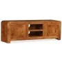Mueble de TV madera maciza acabado miel 120x30x40 cm de , Muebles TV - Ref: Foro24-244679, Precio: 350,11 €, Descuento: %
