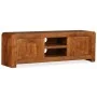 Mueble de TV madera maciza acabado miel 120x30x40 cm de , Muebles TV - Ref: Foro24-244679, Precio: 350,11 €, Descuento: %