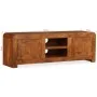 Mueble de TV madera maciza acabado miel 120x30x40 cm de , Muebles TV - Ref: Foro24-244679, Precio: 350,11 €, Descuento: %