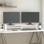 Soporte para monitor madera maciza de pino blanco 100x24x16 cm by , Computer bases and risers - Ref: Foro24-813990, Price: 40...