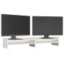 Soporte para monitor madera maciza de pino blanco 100x24x16 cm by , Computer bases and risers - Ref: Foro24-813990, Price: 40...