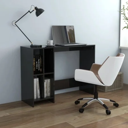 Escritorio notebook contrachapado negro brillante 102,5x35x75cm by , Desks - Ref: Foro24-808348, Price: 78,29 €, Discount: %