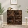 Aparador de madera contrachapada roble ahumado 70x35,5x67,5 cm by , Sideboards - Ref: Foro24-816437, Price: 141,55 €, Discoun...