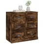 Aparador de madera contrachapada roble ahumado 70x35,5x67,5 cm by , Sideboards - Ref: Foro24-816437, Price: 141,55 €, Discoun...