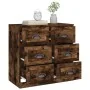 Aparador de madera contrachapada roble ahumado 70x35,5x67,5 cm by , Sideboards - Ref: Foro24-816437, Price: 141,55 €, Discoun...