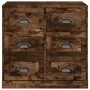 Aparador de madera contrachapada roble ahumado 70x35,5x67,5 cm by , Sideboards - Ref: Foro24-816437, Price: 141,55 €, Discoun...