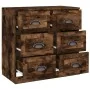 Aparador de madera contrachapada roble ahumado 70x35,5x67,5 cm by , Sideboards - Ref: Foro24-816437, Price: 141,55 €, Discoun...