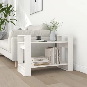 Estantería/divisor de espacios madera pino blanco 80x35x56,5 cm by , Bookcases and shelves - Ref: Foro24-813895, Price: 40,16...