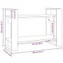 Estantería/divisor de espacios madera pino blanco 80x35x56,5 cm by , Bookcases and shelves - Ref: Foro24-813895, Price: 40,16...