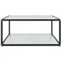 Mesa de centro vidrio templado blanco 60x60x35 cm de , Mesas de centro - Ref: Foro24-322894, Precio: 93,62 €, Descuento: %