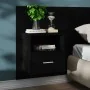 Mesitas de noche de pared 2 unidades negras de , Mesitas de noche - Ref: Foro24-811010, Precio: 125,83 €, Descuento: %