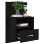 Mesitas de noche de pared 2 unidades negras de , Mesitas de noche - Ref: Foro24-811010, Precio: 125,83 €, Descuento: %