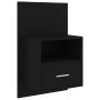 Mesitas de noche de pared 2 unidades negras de , Mesitas de noche - Ref: Foro24-811010, Precio: 125,83 €, Descuento: %