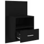Mesitas de noche de pared 2 unidades negras de , Mesitas de noche - Ref: Foro24-811010, Precio: 125,83 €, Descuento: %