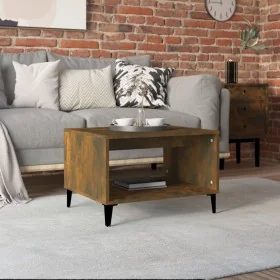 Mesa de centro madera contrachapada roble ahumado 60x50x40 cm by , Coffee table - Ref: Foro24-817522, Price: 35,85 €, Discoun...